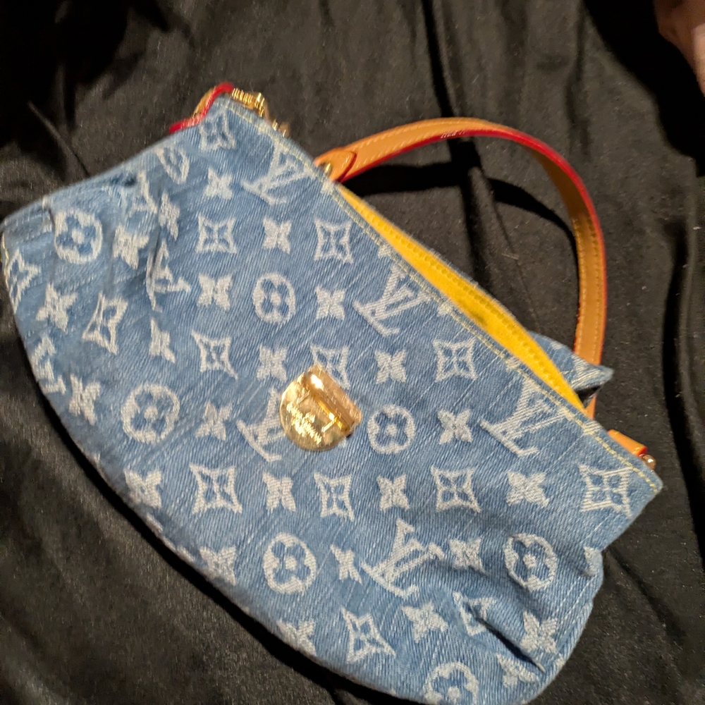 Louis Vuitton Denim Monogram Shoulder Bag - Blue - Picture 11 of 12